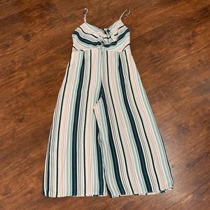 Xhilaration Striped Jumpsuit